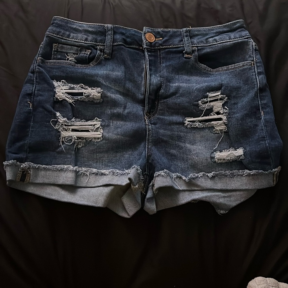 So jean shorts